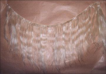 Handmade Weft White - 100% Remy Indian Human Hair, 8" Onwards, Straight, Single Drawn, Natural White