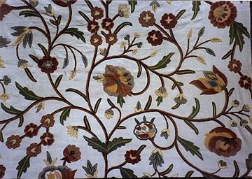 Cotton Crewel Embroidery Fabric Cotton Crewel Embroidery Fabric