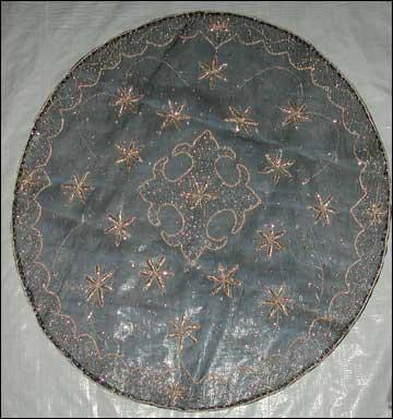 Tissue Table Cloth with Naqshi Embroidery Tissue Table Cloth with Naqshi Embroidery