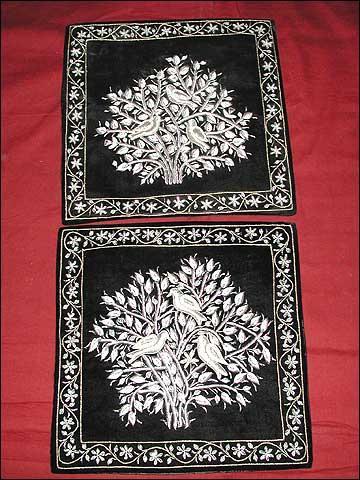 Velvet Zari Cushion Covers. Velvet Zari Cushion Covers.