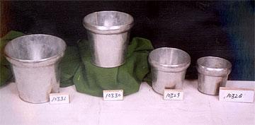 Planters - Galvanized Iron, Multiple Sizes, Cylindrical | Durable, Lightweight, Rust-Resistant Zinc-Coated Finish