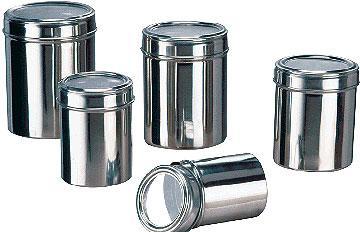 5 Dabbas - Stainless Steel, Set of 5, Airtight Lids | Stackable, Durable, Space Saving Design