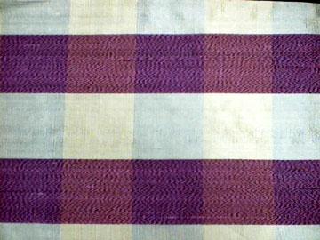 Silk Fabrics - 2 Ply, 45 Inches Wide, Purple Striped Design | Durable, Soft Texture, Versatile for Apparel, Accessories, Home Décor