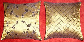 Tissue Cushion Cover With Embroidery