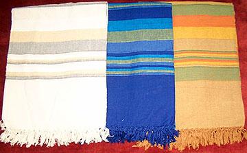 Cotton Multicolour Rib Bed Cover