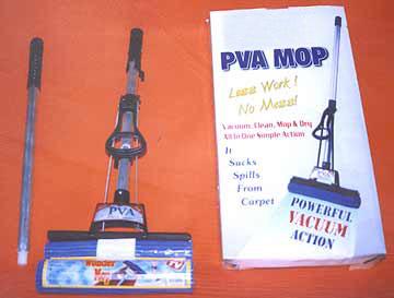P.V.A. Vacuum Mop for cleaning