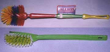 Toilet Brush - Plastic, 35cm Handle, 7cm Round Head | One-Way, 4D Cleaning, Customizable