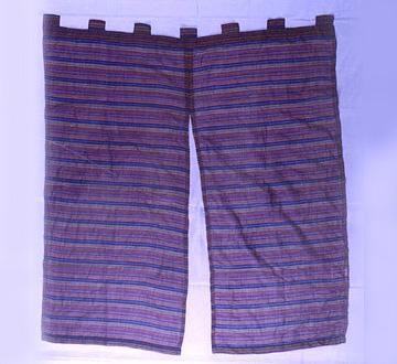 Made Ups - 100% Cotton Various Sizes Purple Striped Curtains | Durable Elegant Style Machine Washable Light Filtering