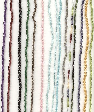 Facetted Roundel Beads