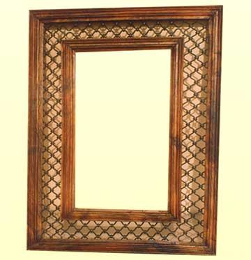 X Jali Mirror Frame
