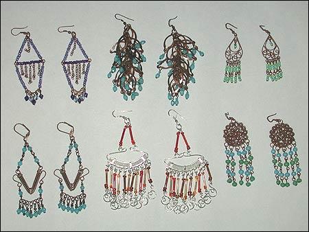 Jewellery - Metal and Beads, 2-4 Inches, Multicolor | Stylish Design, Elegant Look, Lightweight, Durable, Dangling
