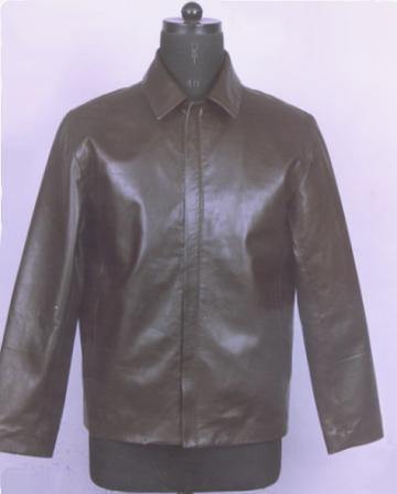 Leather Jacket - Genuine Leather, Size S-XXL, Brown | Zipper Closure, Durable, Classic Style, Weather Protection, Comfortable Fit, Versatile Wear, Polyester Lining