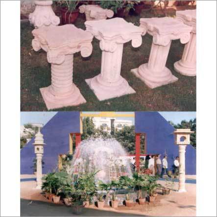 Telephone Stand - Customizable Marble/Stone, Variable Size, Polished Finish | Elegant Design, Durable, Weather Resistant