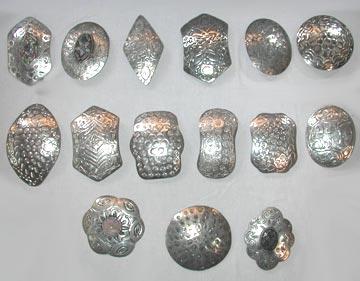 Brass Silver Polish Hair Clips