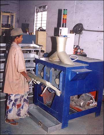 Raw Sticks Polishing In Process