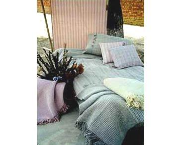 Cotton Handloom Bed Linens - Variable Size, Beige | Soft Texture, Handwoven, Breathable, Durable, Natural Fibers