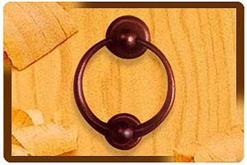 Bronze Door Ring Pull - Bronze 4x3 Inches | Durable Polished Finish Strong Grip Easy Installation