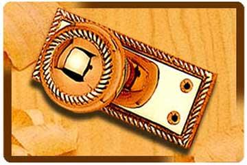 Georgian Brass Knob Latch