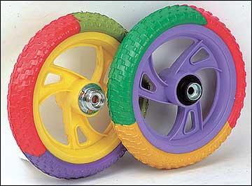 12" Foam Tyres, Multi-color with Rim