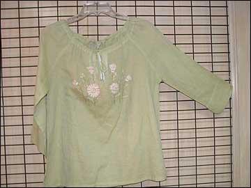 Readymade Garments - Cotton, Medium, Light Green | Soft Fabric, Stylish Design, Comfortable Fit, Durable Material, Easy Care, Round Neck, Three-Quarter Sleeve