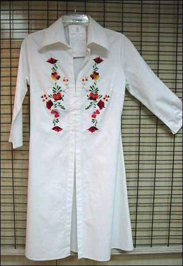 Readymade Garments - Cotton Medium, White | Floral Embroidery, Stylish Design, Soft Fabric, Comfortable Fit, Durable Stitching