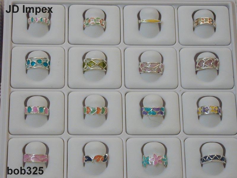 Rings - Metal Alloy Size 6-10 Multicolor | Colorful Polished Durable Fashionable Decorative