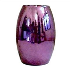 Flower Vase 10" Ft. Coloured Silver Coated