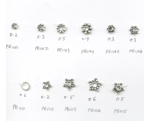 Silver Bali Beads