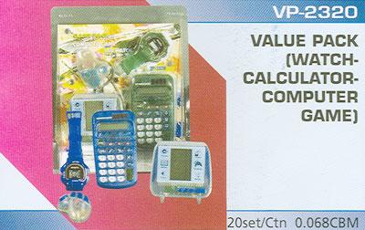 Value Pack (Watch-Calculator-Computer Game)