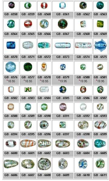 Handcrafted Silver Foil Beads