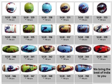 Handcrafted Bird Motive Series Glass Beads