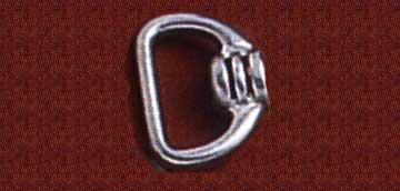 Electroplating - Metal Small D-Ring, Silver | Durable, Reliable, Corrosion Resistant, Lightweight