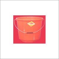 Bucket Plain - Plastic, 10.6 Liter, Orange | Durable, Lightweight, Metal Handle, Easy Carry, Versatile