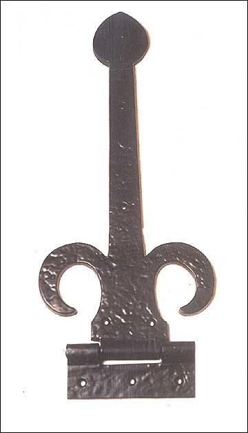 Hinge - Metal 14 Inches Black, Hammered Finish | Durable Design, Elegant Style, Easy Installation, Strong Hold