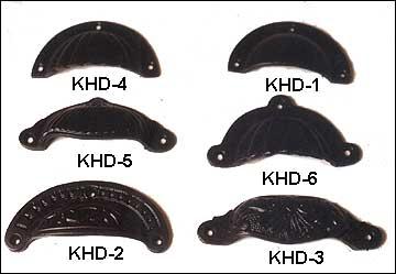 Drawer Pulls - Iron 4 Inch Matte Black Half-Moon Style Durable Elegant Design