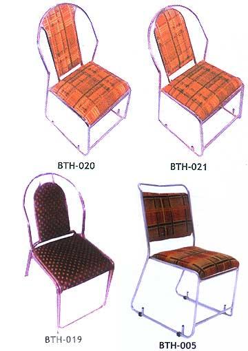 Banquet Chairs - Metal Frame, Varied Dimensions, Brown, Chrome Finish | Durable, Comfortable, Stackable, Lightweight, Easy Setup