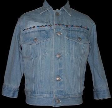 Denim Beaded Jacket