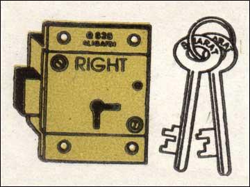 Long Link/Double Action Cupboard Lock