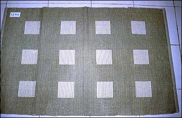 Handloom Rugs - Cotton, Variable Dimensions, Olive Green | Handwoven, Durable, Geometric Pattern, Decorative