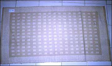 Handloom Rugs - Cotton, 2x3 ft, Beige, Plain Weave | Handwoven, Durable, Decorative, Unique, Classic