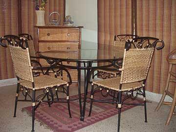 Metal Dining Table & Chairs