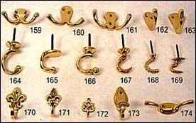 Brass Coat Hooks
