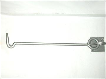 Window Hardware - Steel, 12 Inches, Silver Finish | Durable, Secure, Easy Install, Weatherproof, Versatile J-Hook