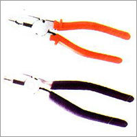 Pliers - Carbon Steel, 6-8 Inches, PVC Handle | Induction Hardened Cutting Edge, Serrated Jaw, Versatile Grip