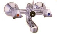 Wall Mixer - Brass, 15x10x5 cm, Chrome Finish | Easy Installation, Precise Control, Water Saving, Leakproof