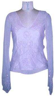 Top with Beads (100% Rayon Georget)