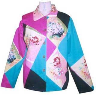 Flowers Printed Jacket (100% Cotton)