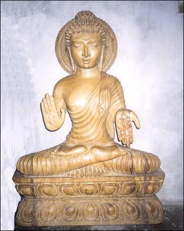 Wooden Buddha Statue