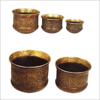 Brass Planter set of 5 pcs