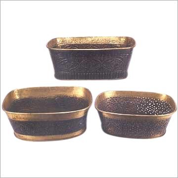 Brass Planter set of 3 pcs